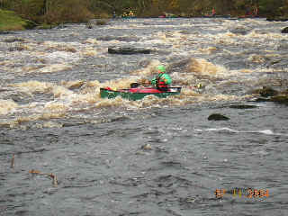 Bottom of Warden's Gorge. Large bouncy waves with holes.